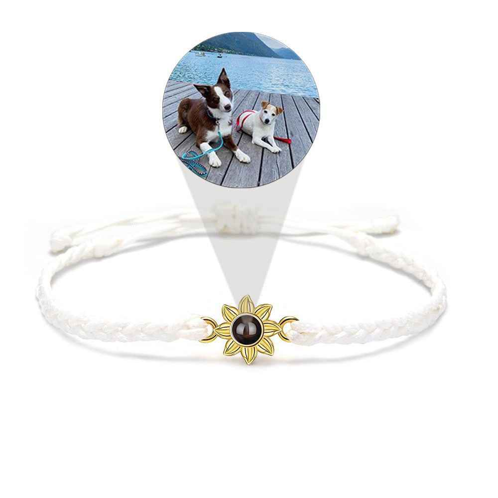 Sunflower Projection Carrying Strap Female Language Color Bracelets