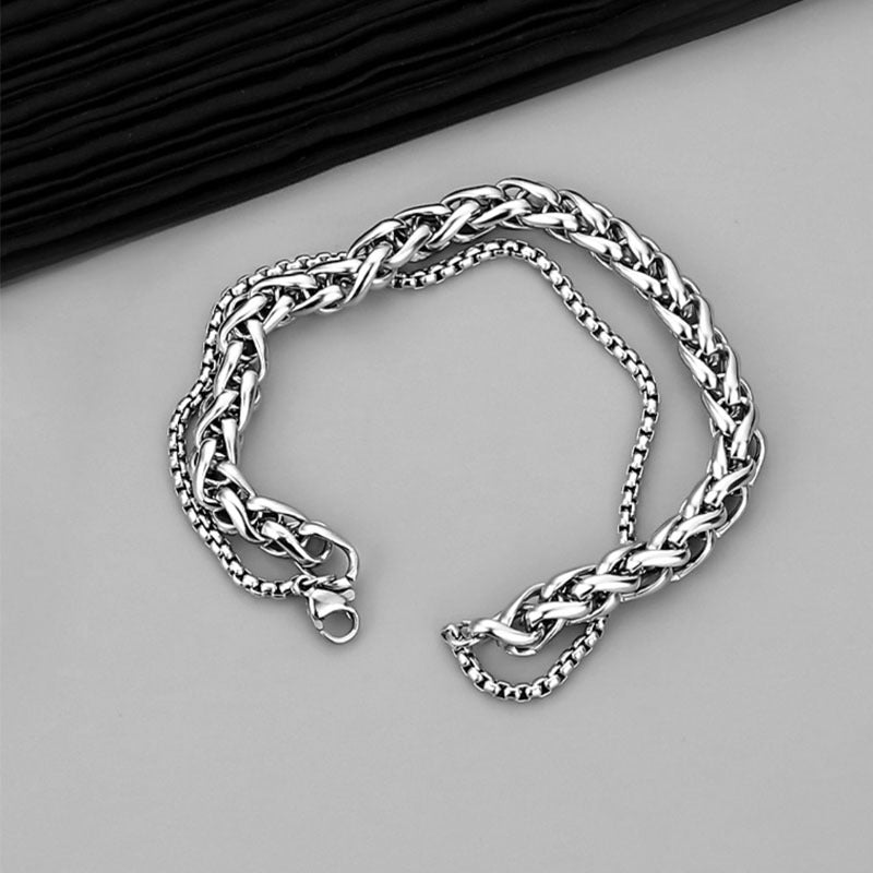 Men's Style Accessories Summer Korean Personality Twin Bracelets