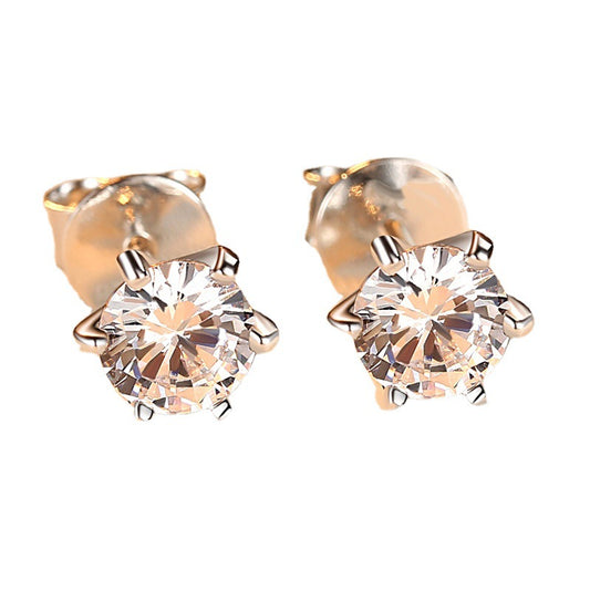 Setting Korean Fashion 2 Karat Diamond Earrings