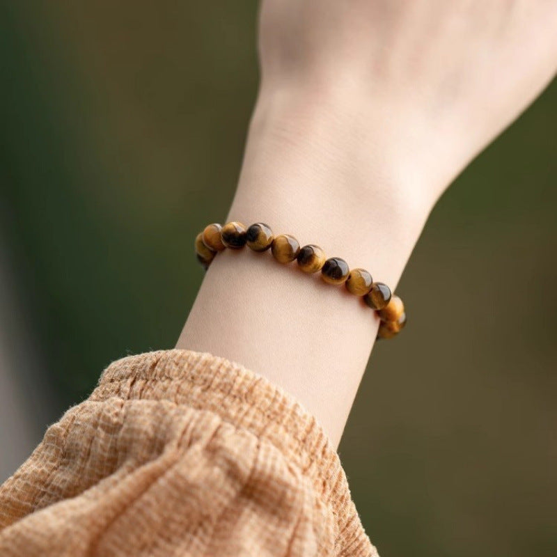 Three-sided Gold Yellow Tiger Eyes Waterfall Rich For Bracelet