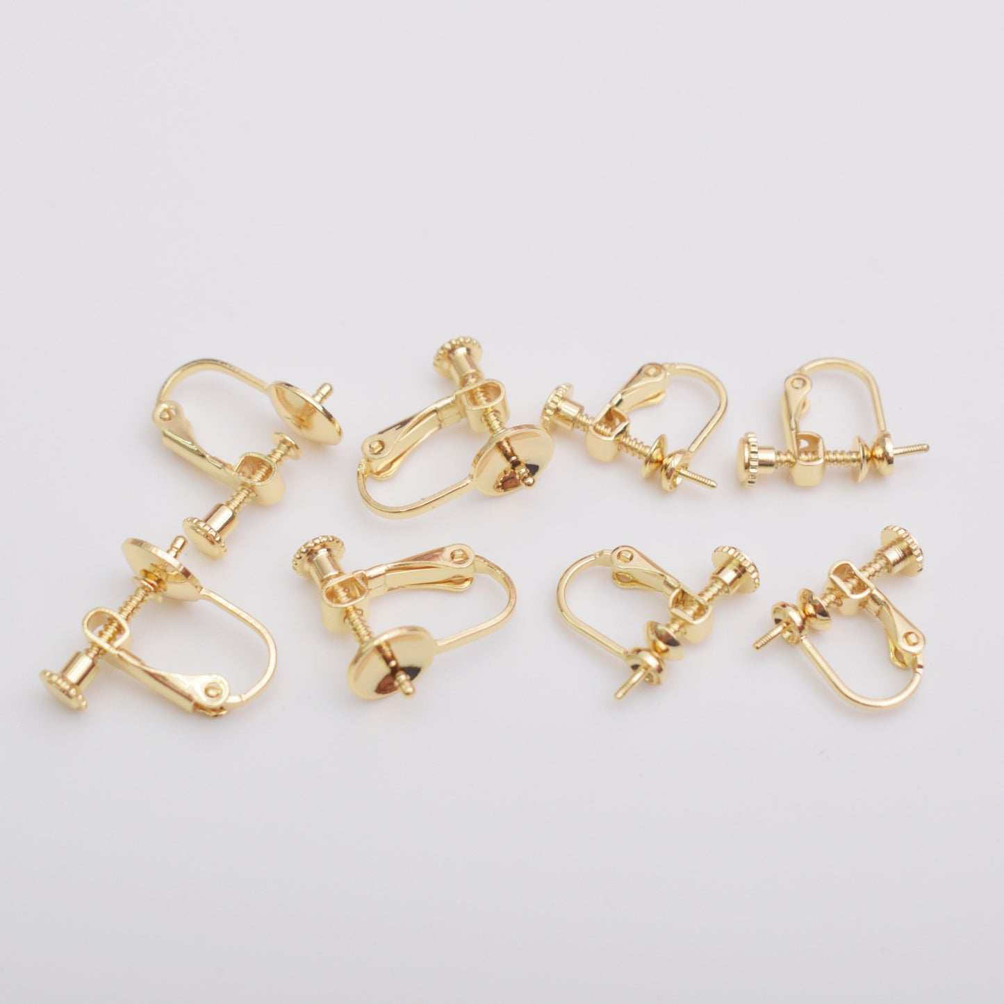 Gilded Screw Cross Bowl Tray Handmade Clips Ear Clip
