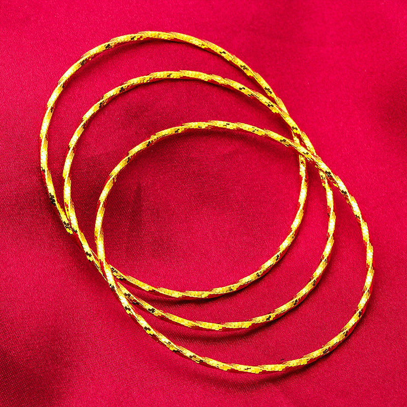 Women's Placer Gold Touch Fine Style Thunder Bracelet