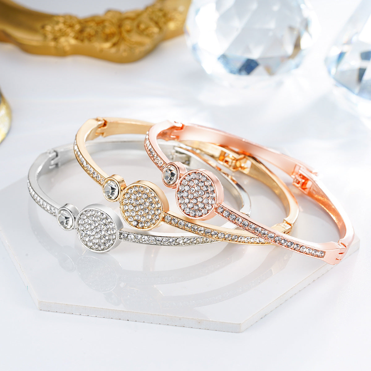 Bracelets doux en diamant de niche de conception de style coréen pour femmes