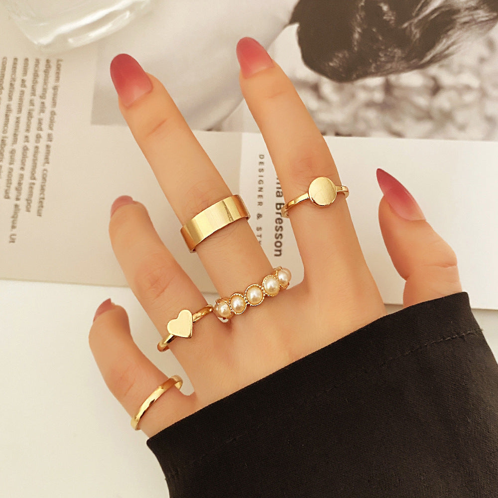 Personality Trendy Cold Opening Adjustable Simple Rings