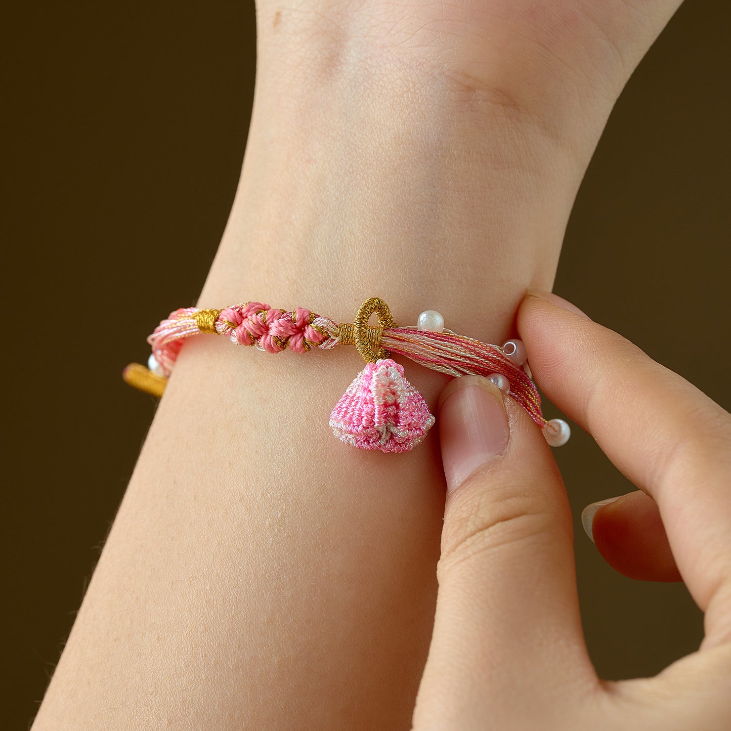 Peach Blossom Knot Small Dragon Boat Festival Hand Woven Rope Bracelets