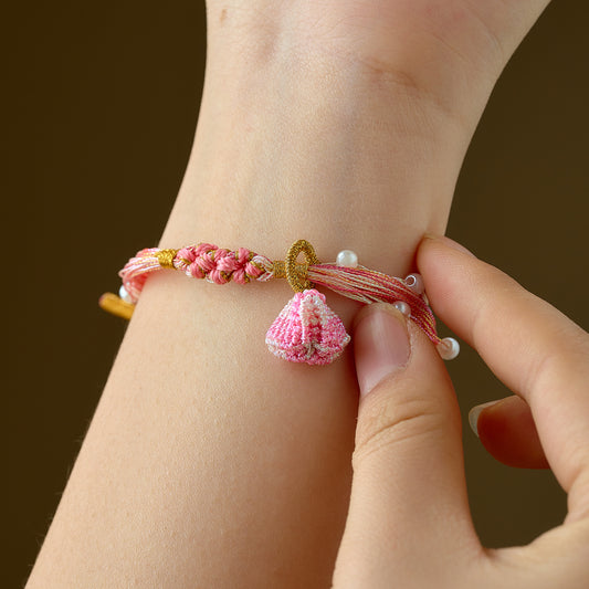 Peach Blossom Knot Small Dragon Boat Festival Hand Woven Rope Bracelets