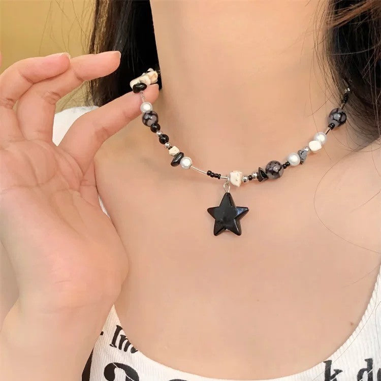 Retro Sweet Cool Hot Ya Culture Starfish Personalized Necklace