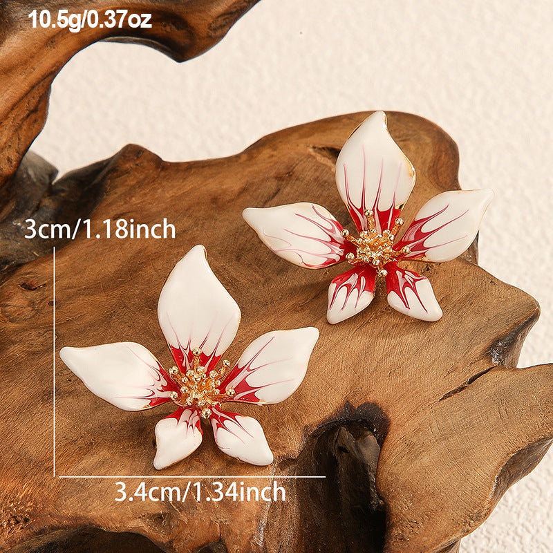 Women's Trendy Gradient Pink Flower Sweet Elegant Rings
