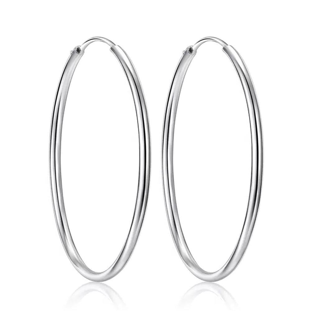 Women's Niche Bag Plain Hollow Glossy Fashion Earrings