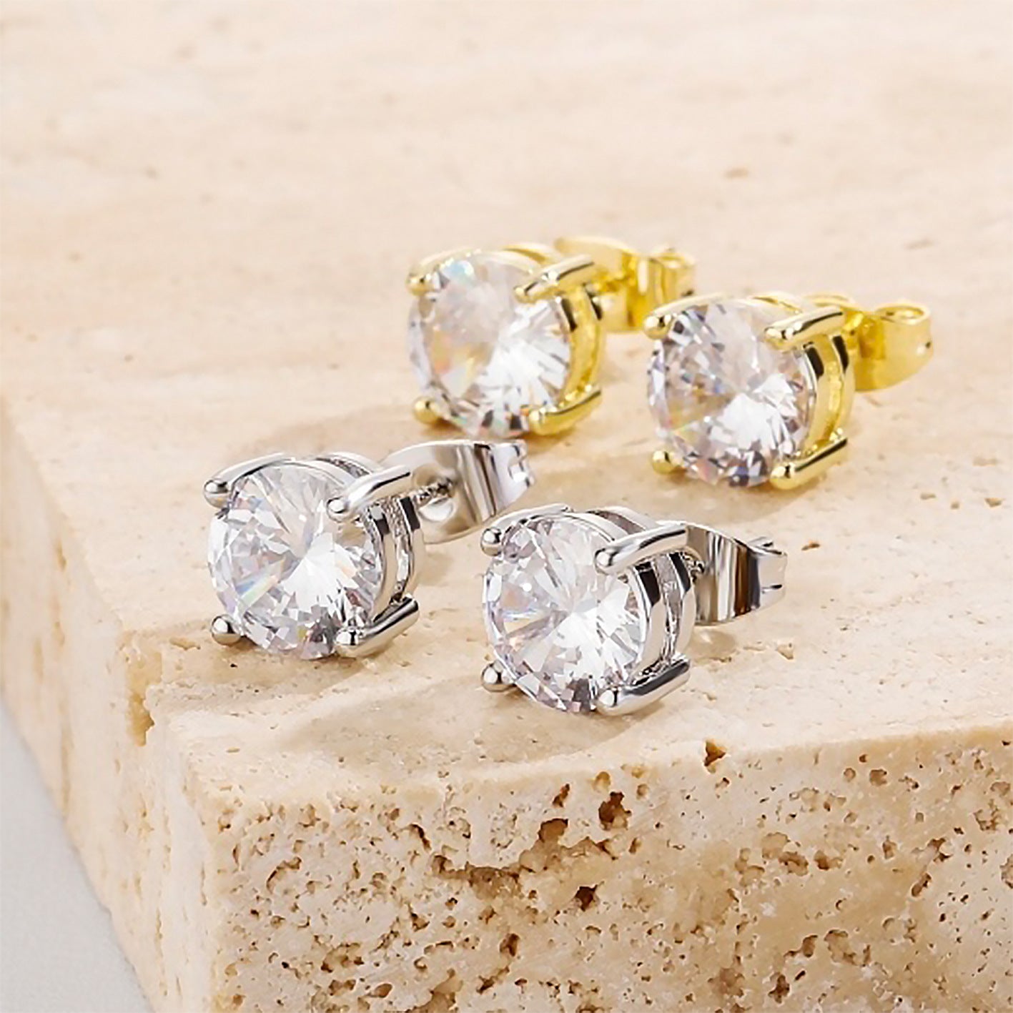 Women's Copper Zircon Fashionable Elegant Style Classic Personality For Sier Rings