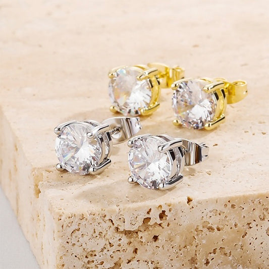 Women's Copper Zircon Fashionable Elegant Style Classic Personality For Sier Rings