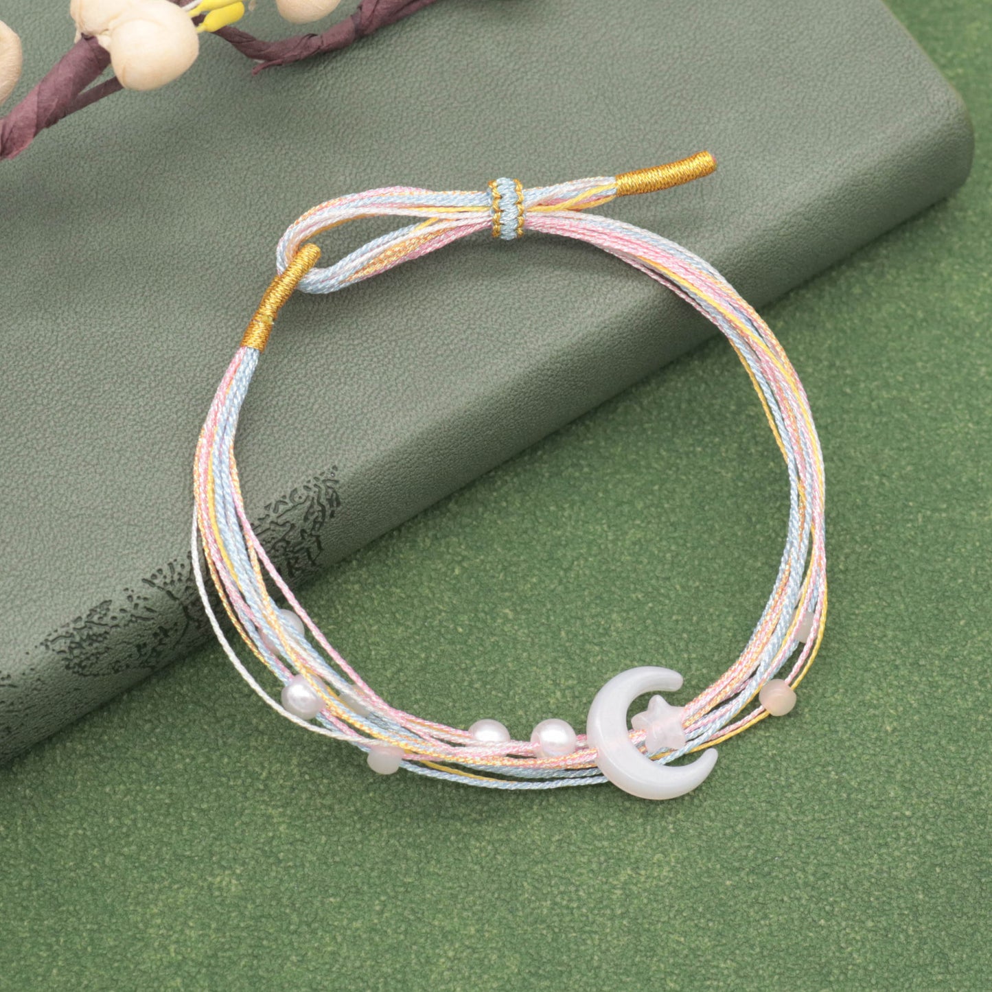 Braided Rope Hand-woven National Style Female Lucky Blessing Girlfriends Carrying Bracelet