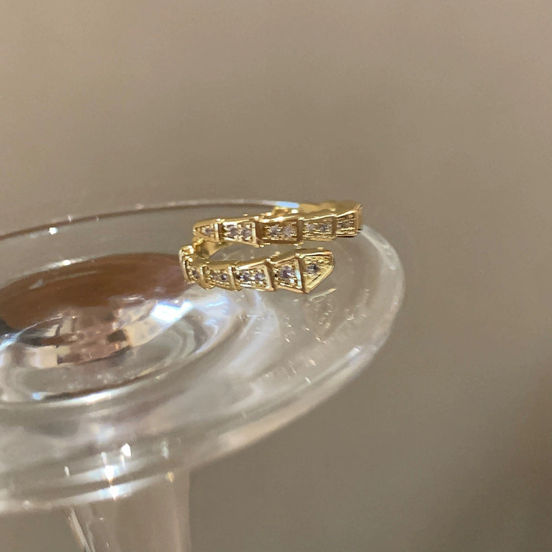 Interest Light Luxury Wind Open Stylish Simple Versatile Index Rings