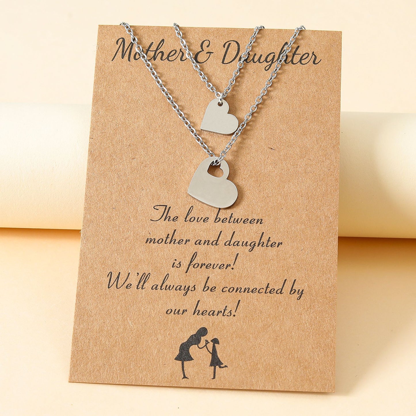 Fashion Mother's Day Stainless Steel Hollow Necklaces