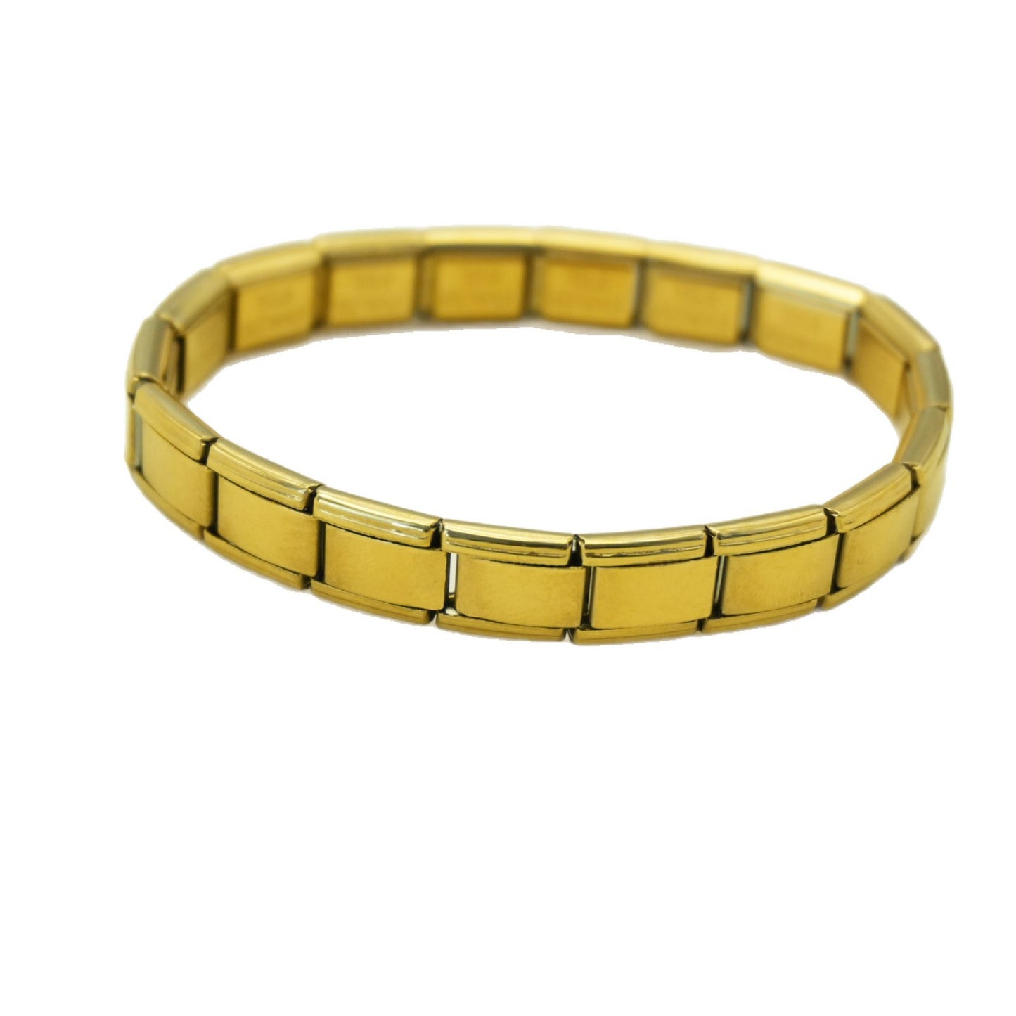 Module Square Elastic Stitching Titanium Steel Strap Bracelet
