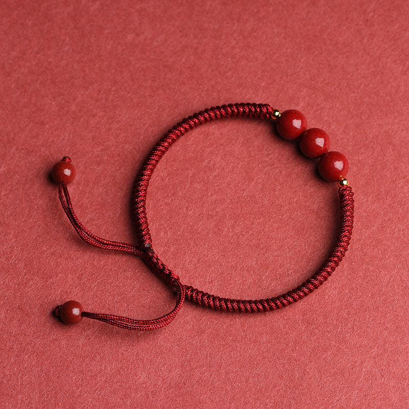 Life Hand-woven Cinnabar Small Successful Lucky Bracelets