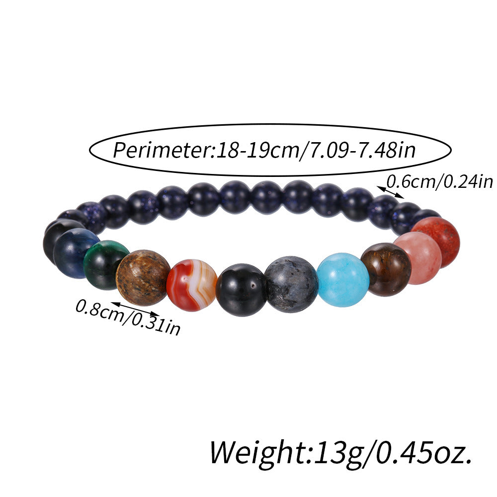 Eight Planets Blue San Starry Sky Bracelets