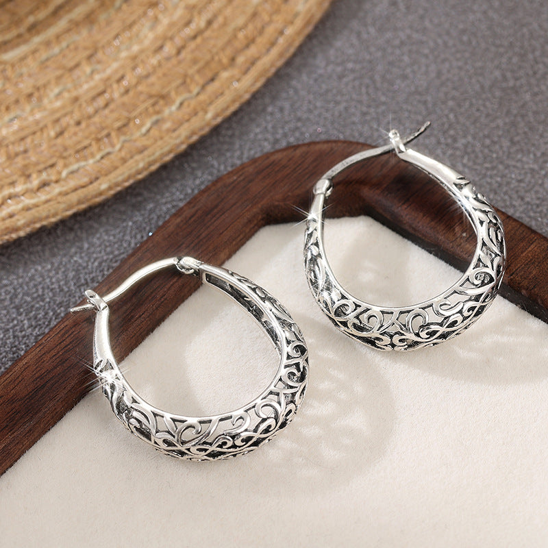 Unique Copper Korean Style Niche Design Earrings