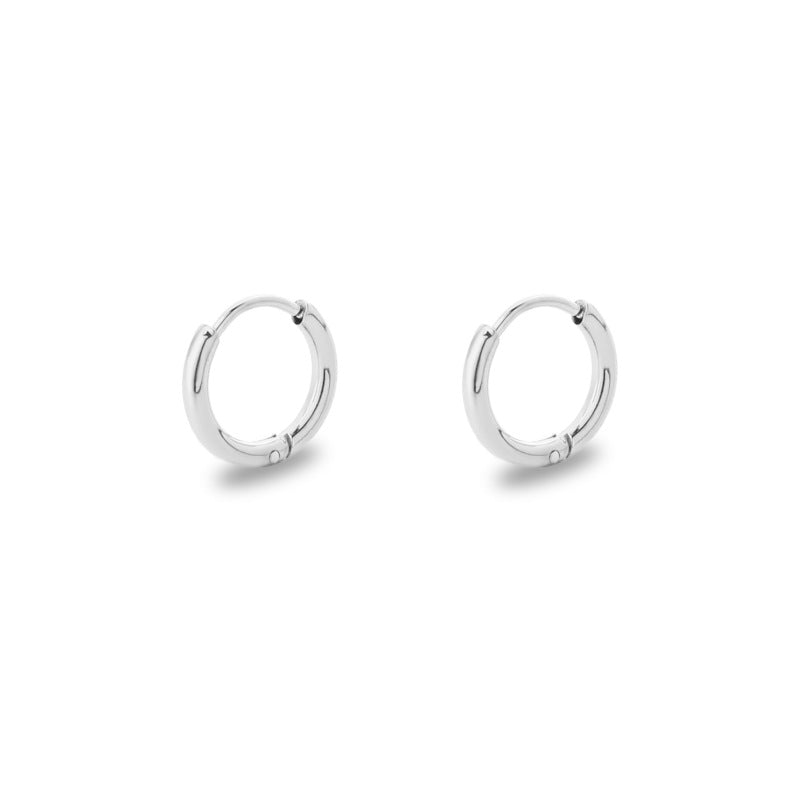 Titanium Steel Stainless Coil Trendy Arc Glossy Ear Buckle
