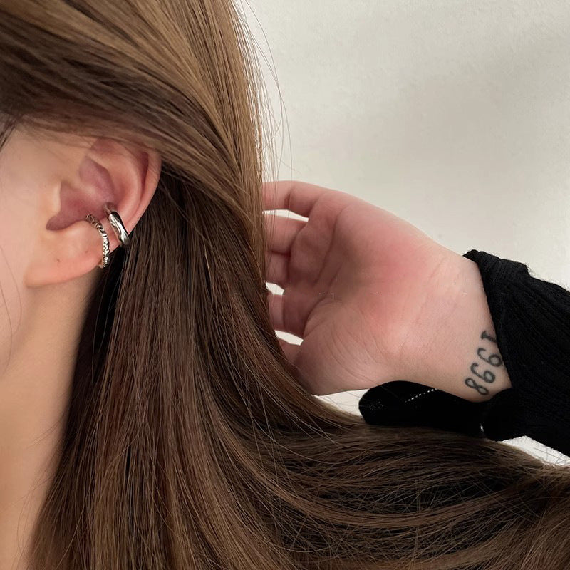 French Style Cool Bone Unique Niche Design Ear Clip