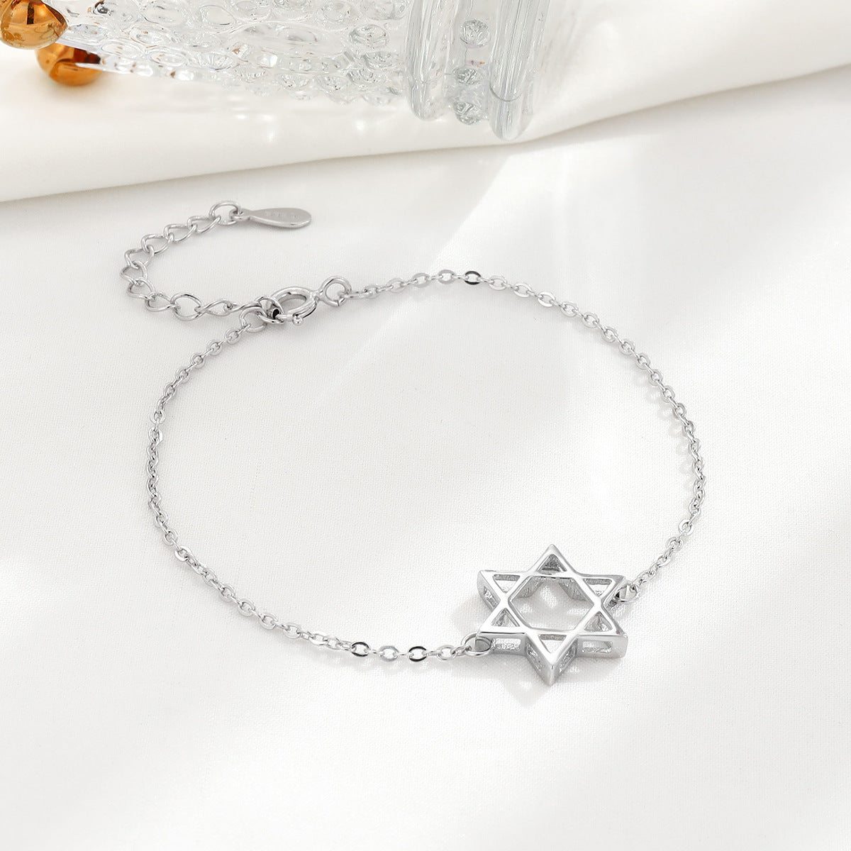 Women's Sterling Sier Six-pointed Star Temperamental Minority High Sense Ornament Bracelets