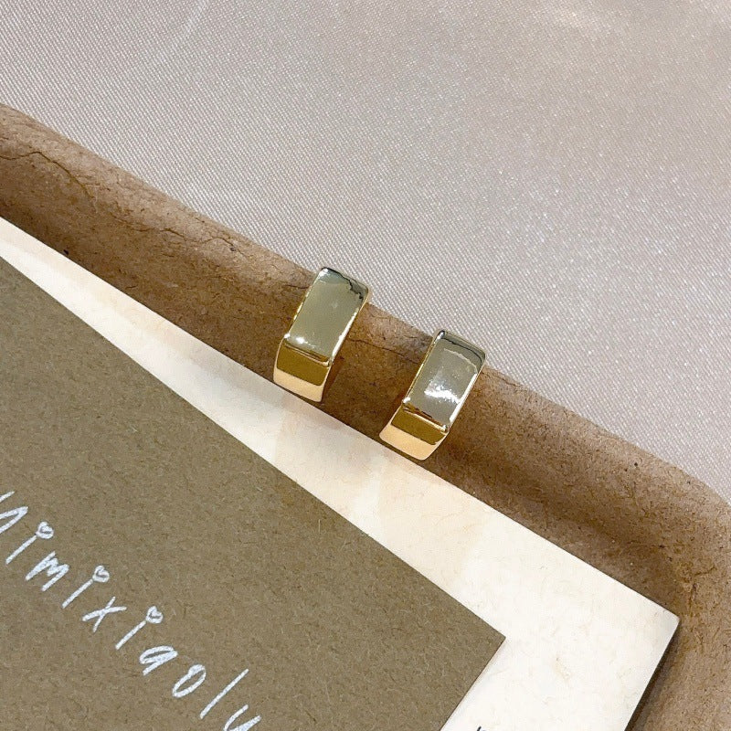 Women's High-grade Style Geometric Small Square Personalized Earrings