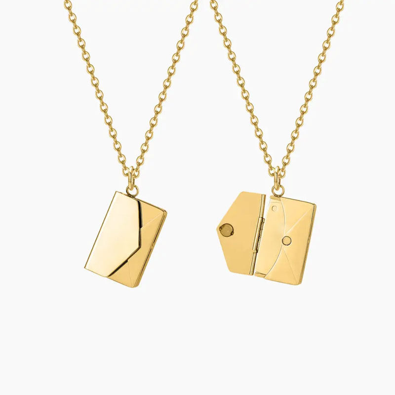 Colorfast Couple Book Personalized Love Open Close Sweater Necklaces