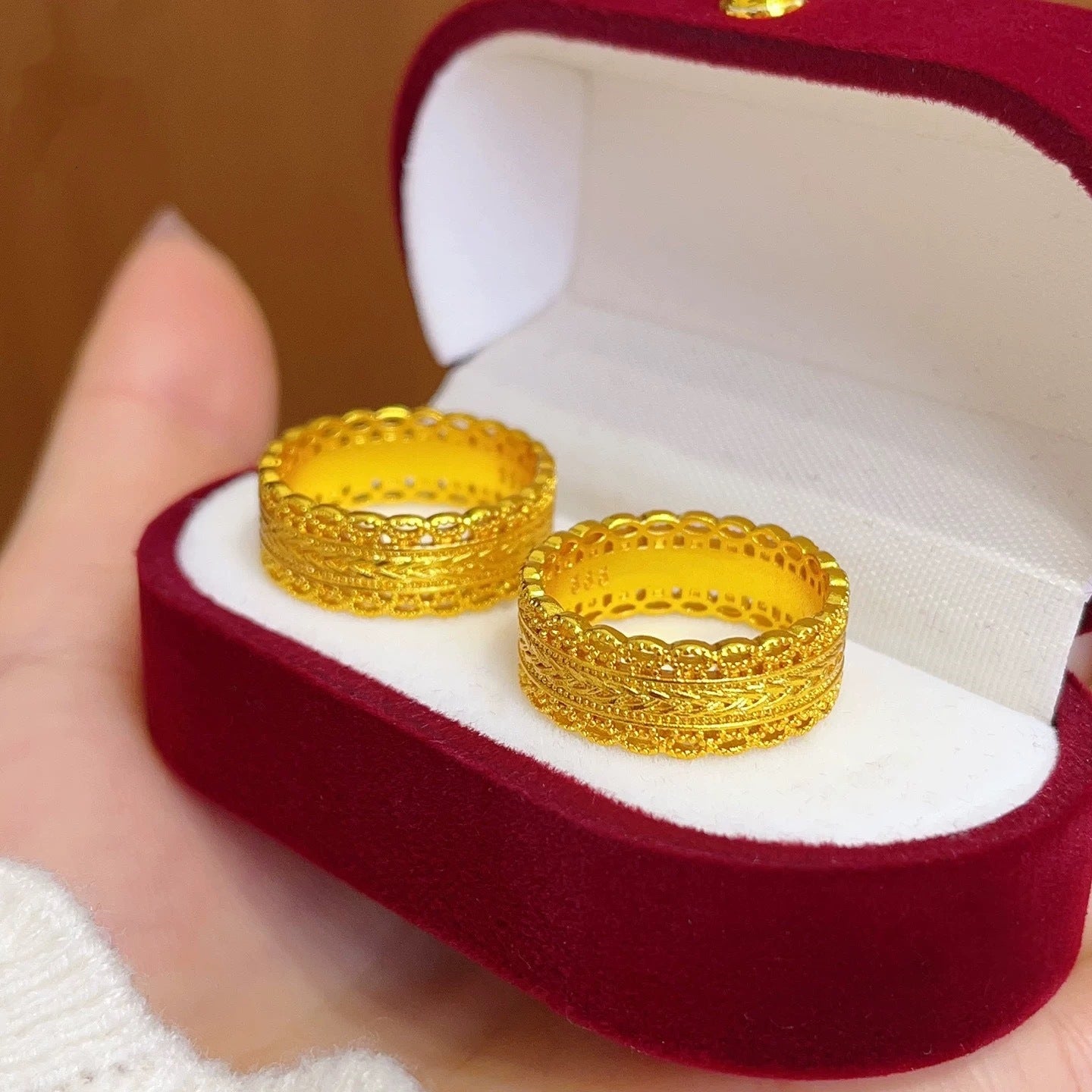 Wrap All-round Filigree Hollow Out Wheat Index Finger Gifts For Ring