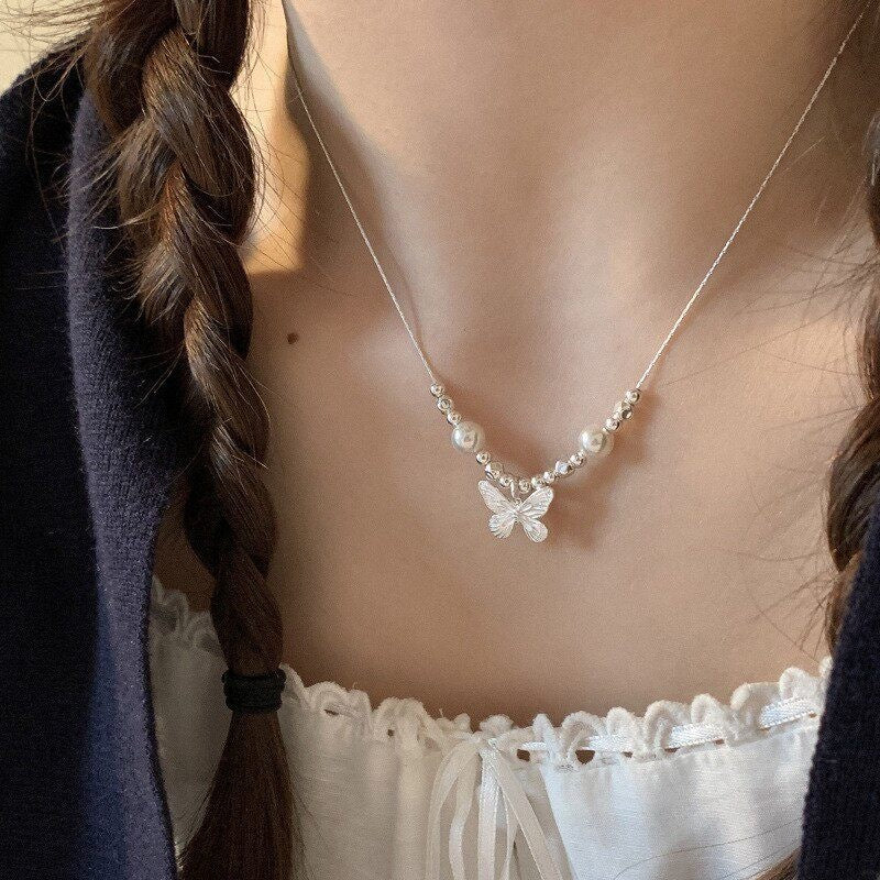 Butterfly Female Style Niche Design Clavicle Chain Personalized Simple Graceful Necklace