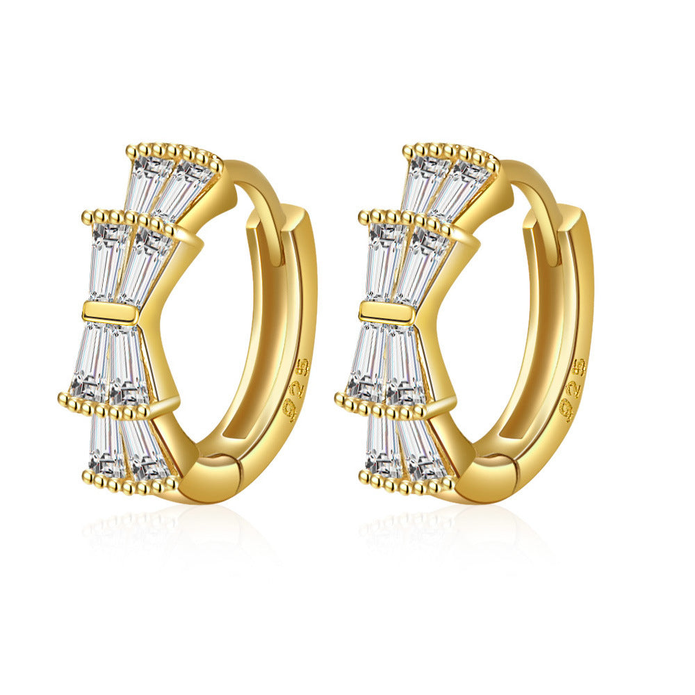 Women's Zircon Exquisite Ear Clip Simple Small Earrings