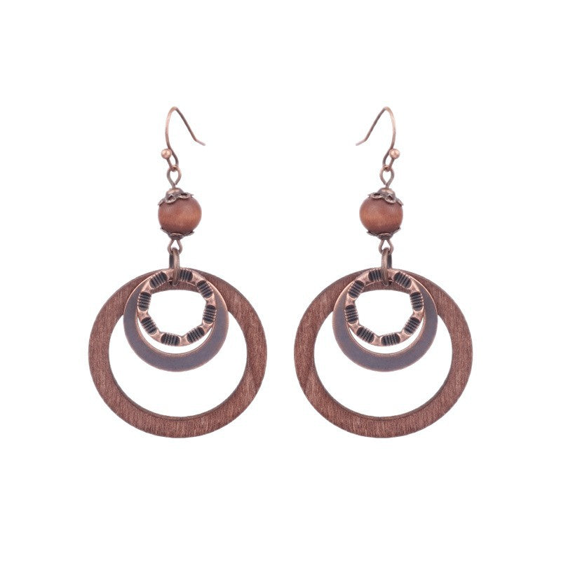 Women's Style Geometric For Dignified Hollow Lady Earrings