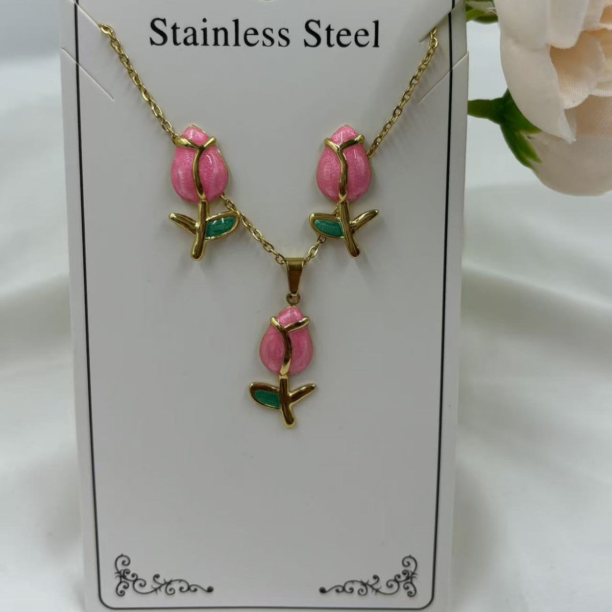 Tulip Clavicle Chain Fashion Small Fresh Dripping Necklaces