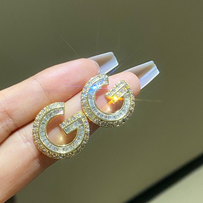 Inlaid Zirconium Pearl Luxury Fashion Micro Earrings