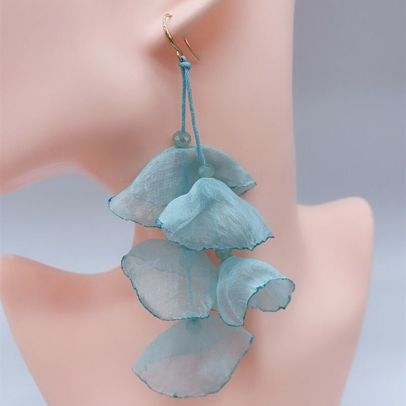 Petal Long Elegant Han Style Fashion Earrings