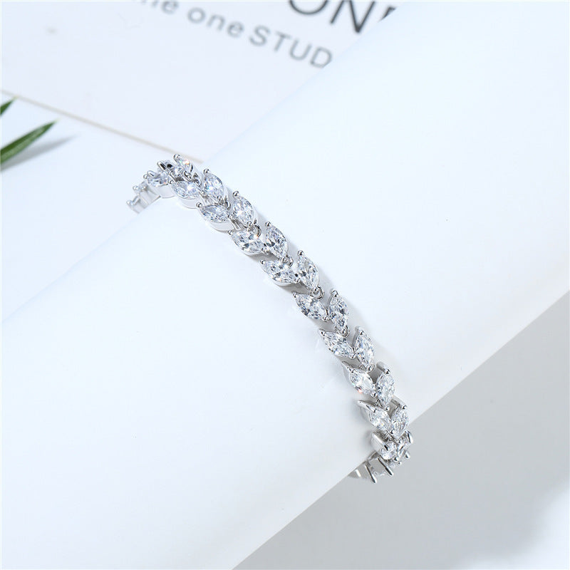 Zircon Rice Grain Female Fashion Crystal Bracelet
