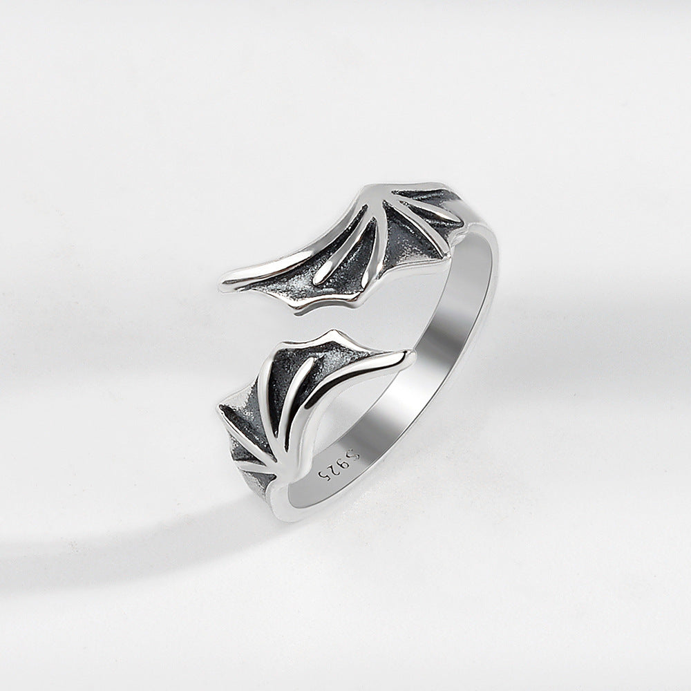 Wing Simple Temperament Thai Sier Wind Adjustable Rings