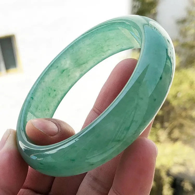 Natural Aventurine Jade Light Green Chinese Bracelets