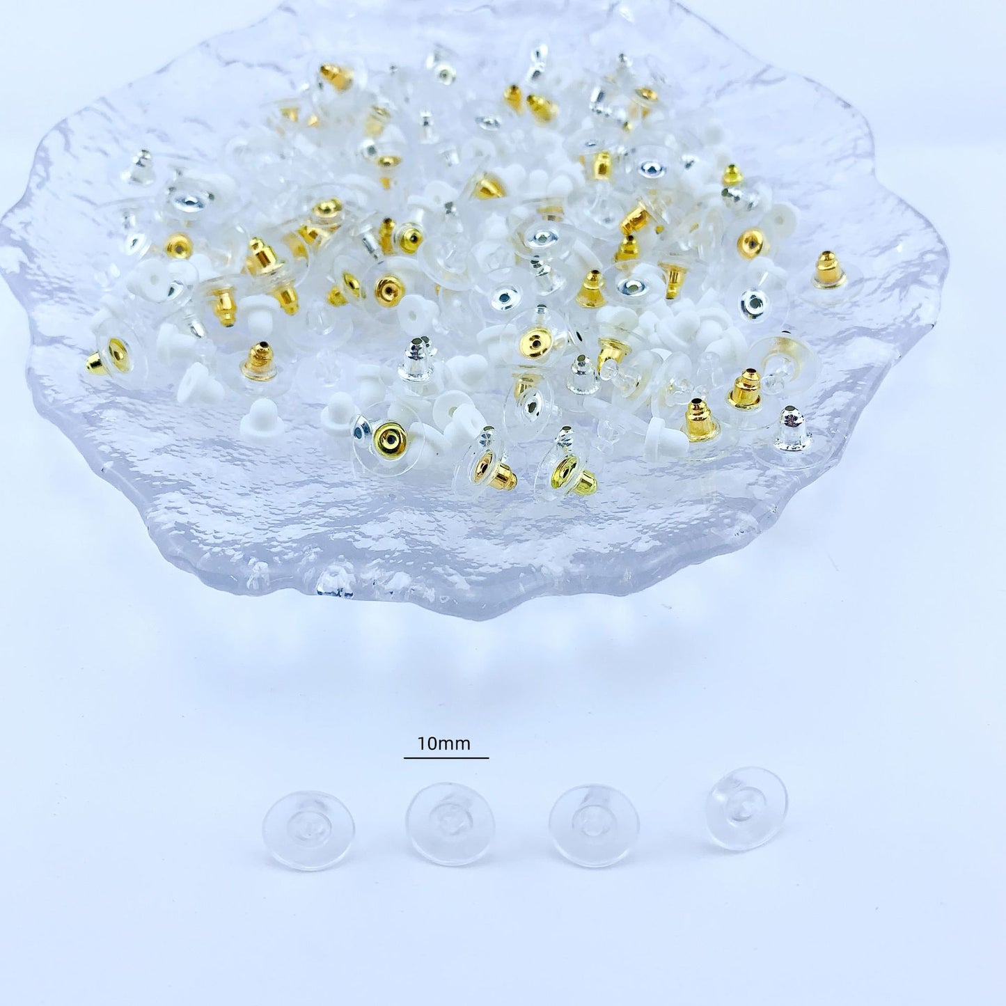 Hook Transparent Bullet Large Frisbee Plastic Earplugs Ear Clip