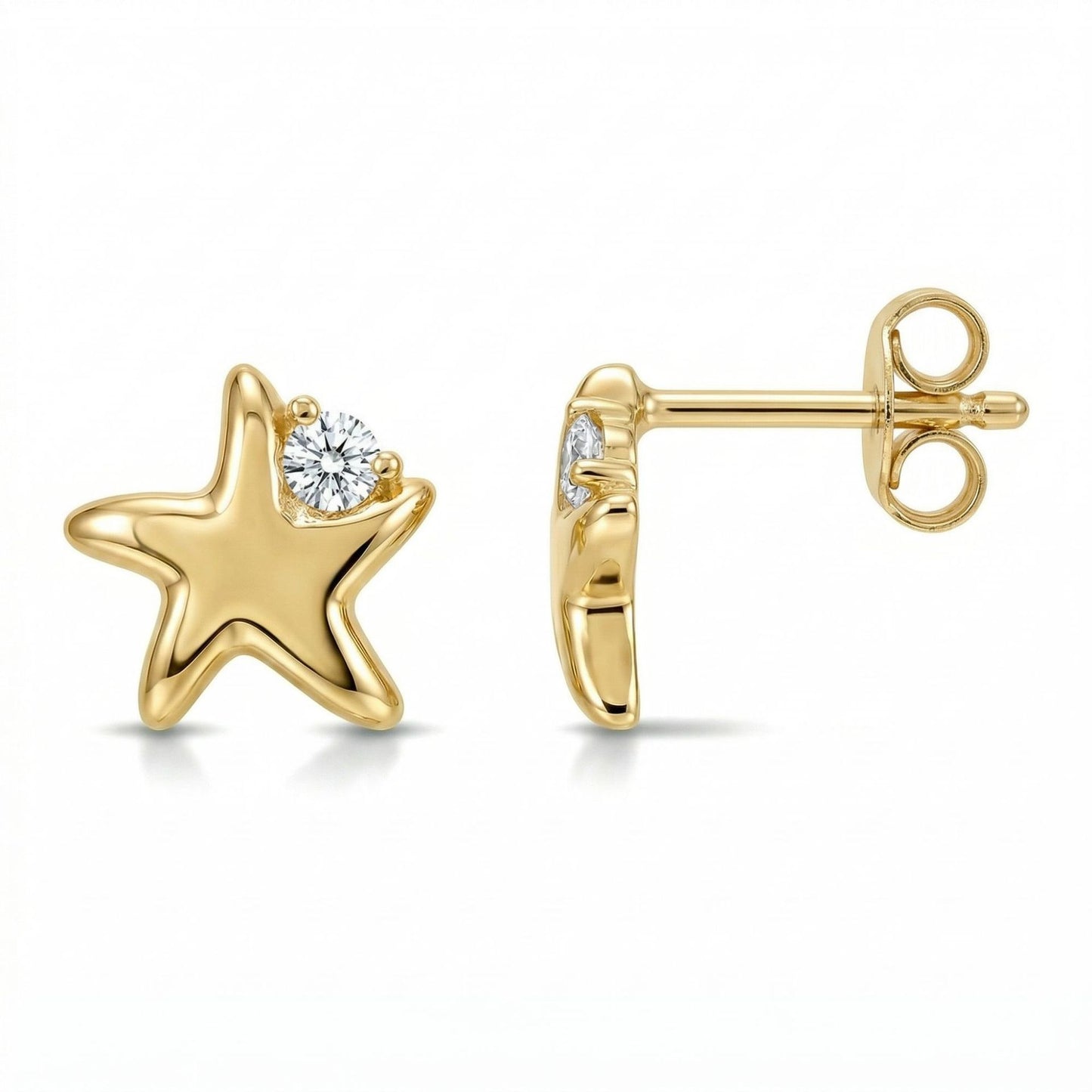 Women's & Men's Material Finely Inlaid Niche High Sense Basic Stud Earrings