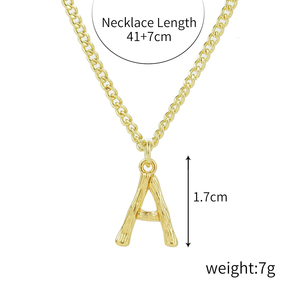 Women's Style Ornament Bamboo Letter Pendant Clavicle Necklaces