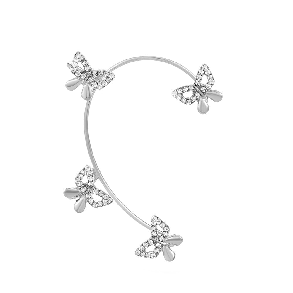 Women's Fairy Mori Style Diamond Butterfly Fashion Ear Clip