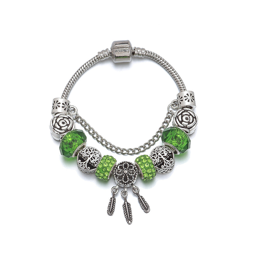 Streaming Fashion Heart-shaped Lucky Tree Beaded Bracelets