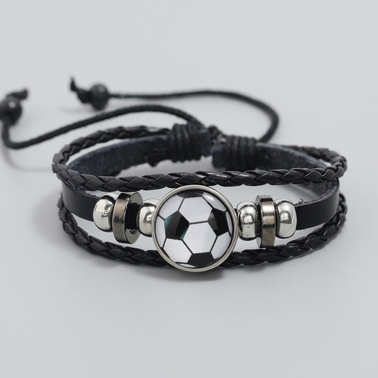 Ornament Personalized Beaded Football Fans Peripheral Bracelets