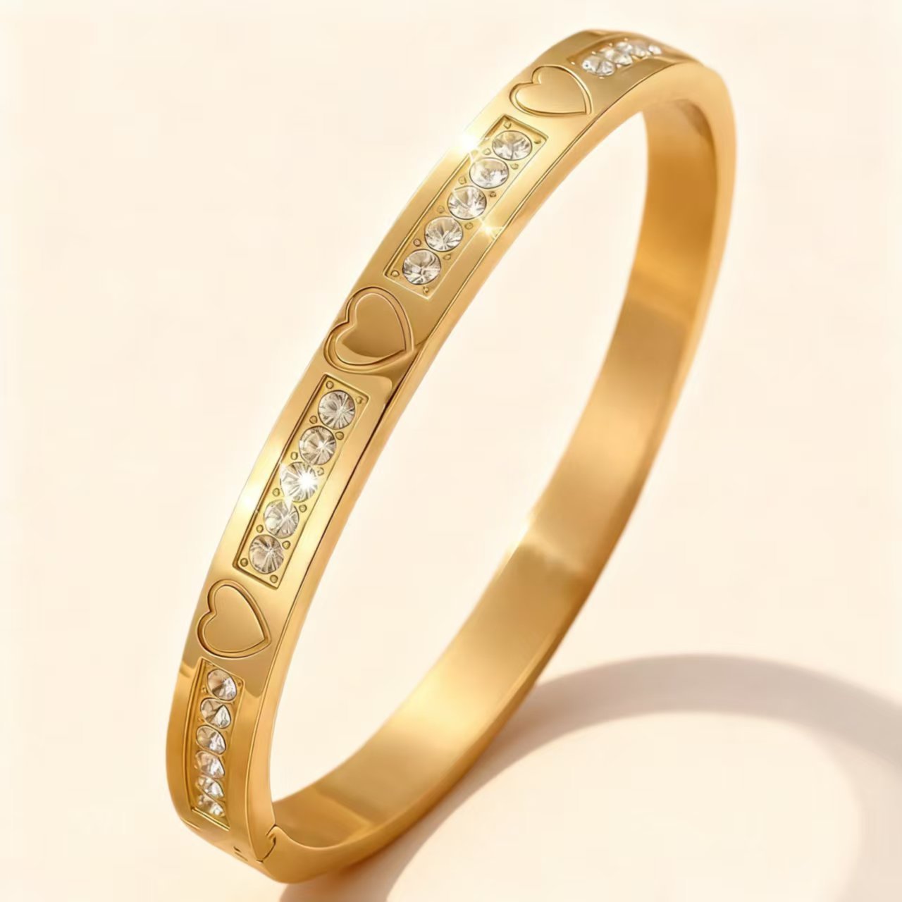 Titanium Steel Female Diamond High-grade Stainless Bracelet