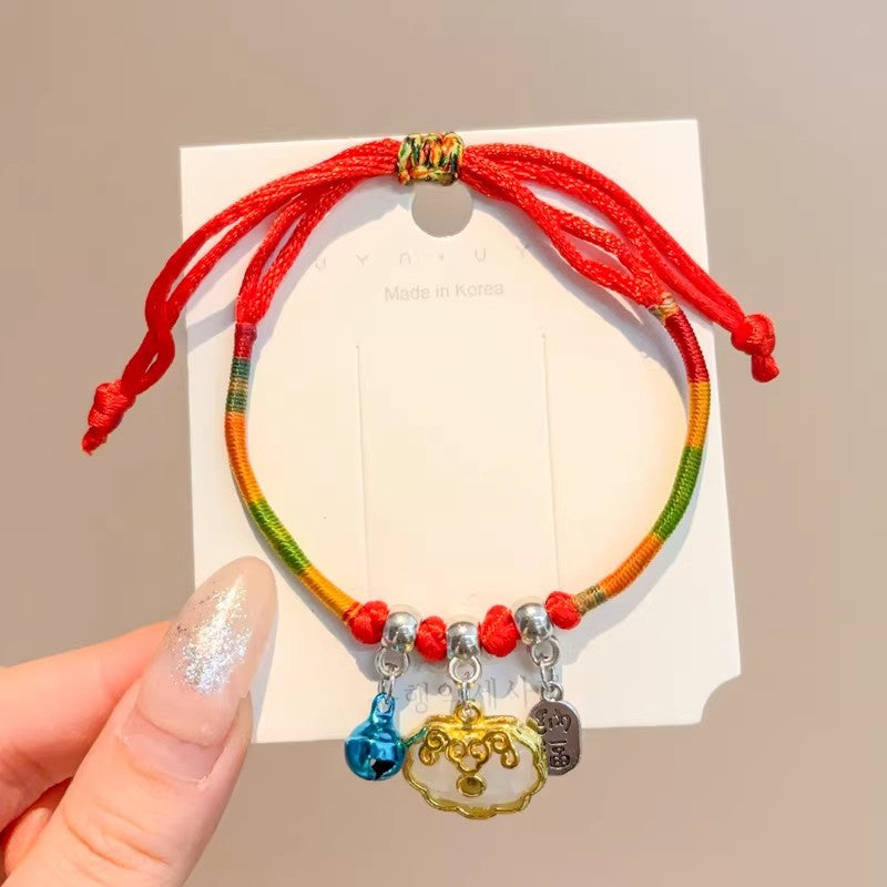 Children's Dragon Boat Festival Colorful Rope Small Hand-woven Line Carrying Strap Bracelet
