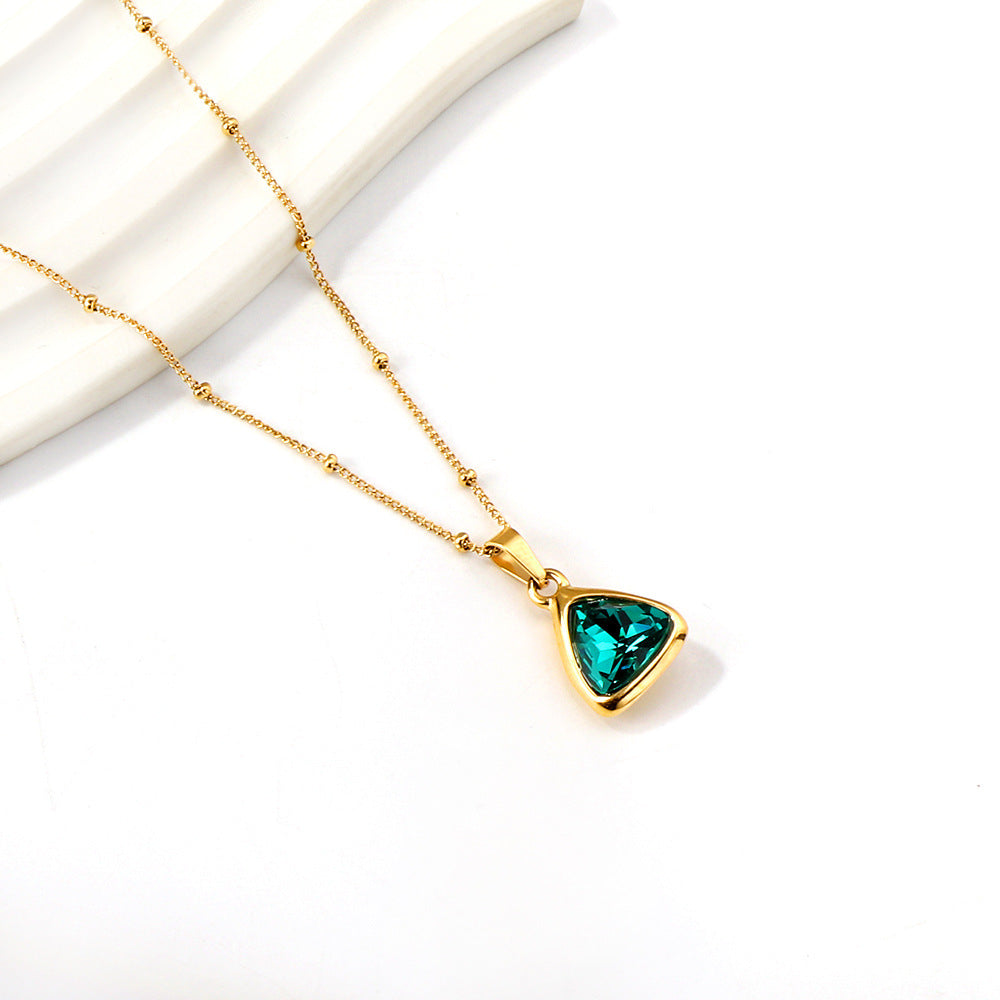 French Entry Lux Elegant Clavicle Chain Necklace
