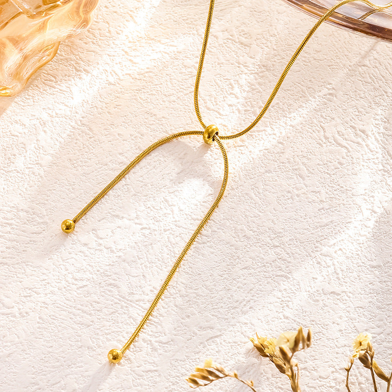 Women's Adjustable For Titanium Steel No Fading Summer Clavicle Chain Special Necklaces