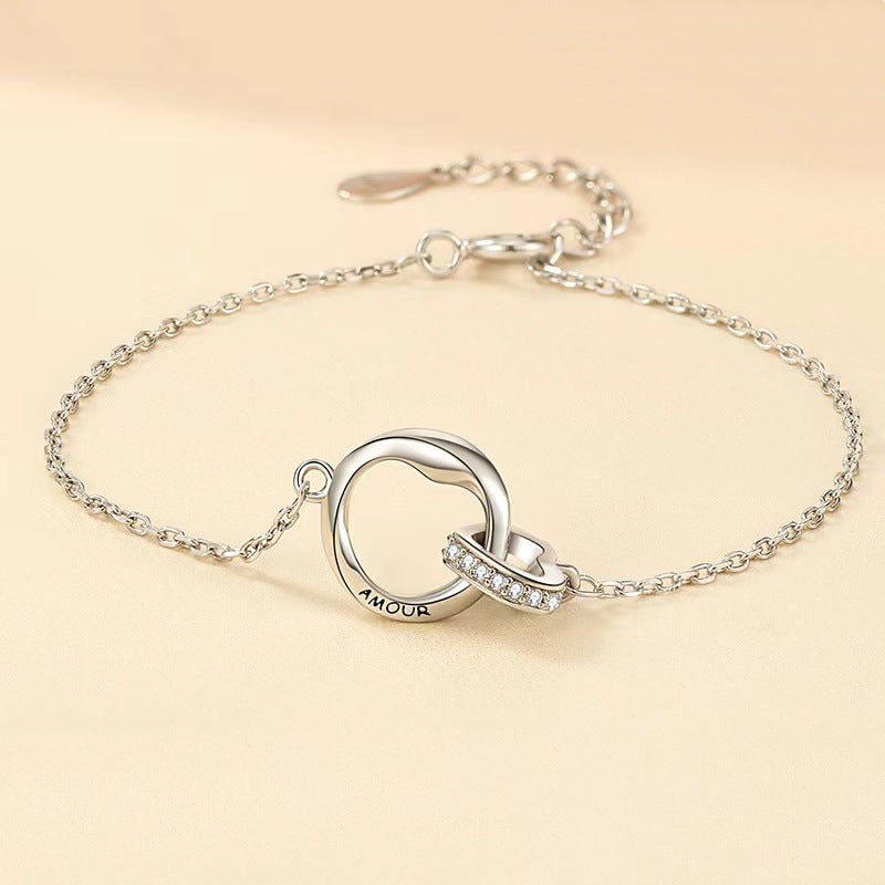 Women's & Men's & Couple And One Pair Heart Shape Bracelets