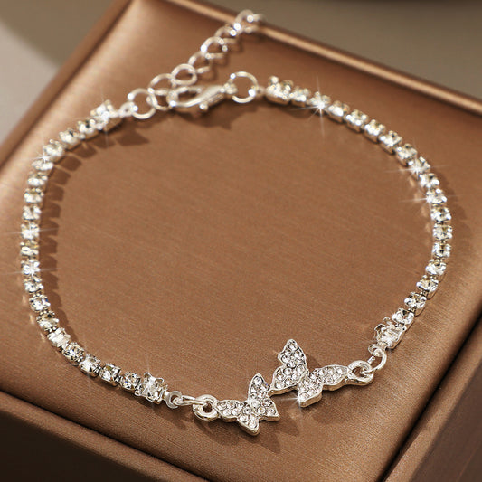 Bracelets délicats de luxe minoritaires pleins de diamants