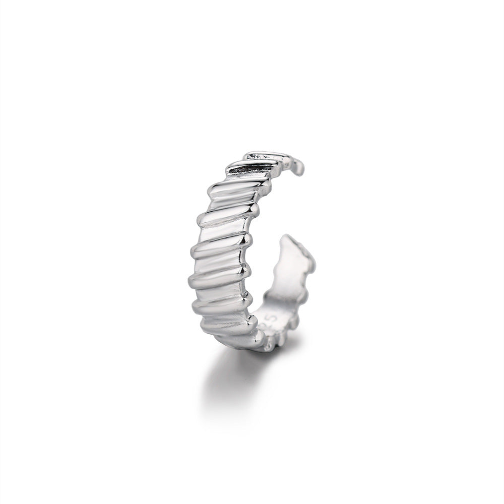 Women's Sense Personalized Version Small Square Diamond Chain Rings